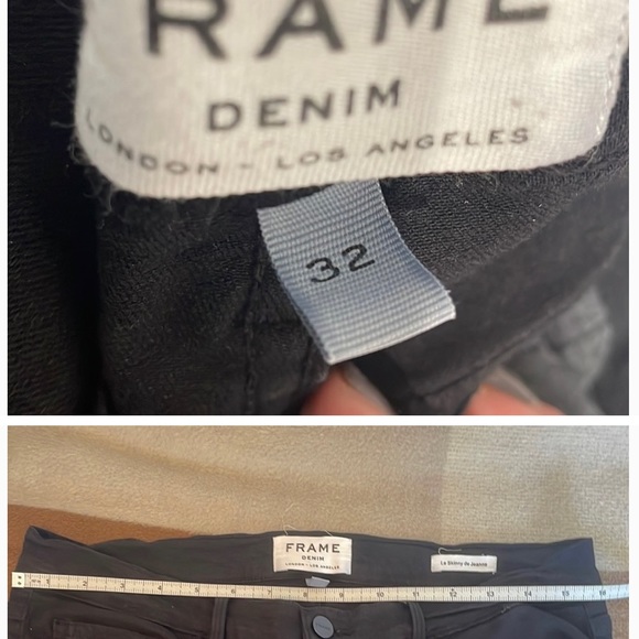 FRAME distressed Le High de Jeanne skinny jeans sz 32 - Picture 3 of 3